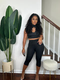 Noir Capri Pant Set