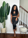 Noir Capri Pant Set