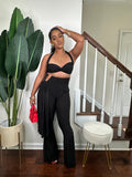 Sade Side-Drape Pant Set