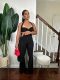 Sade Side-Drape Pant Set