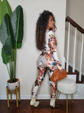 Pop Of Floral Pant Set