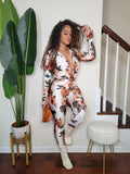 Pop Of Floral Pant Set