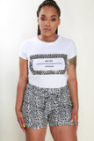 Leopard Print T-Shirt & Short Set