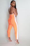 Bandage Stripe Jumpsuit