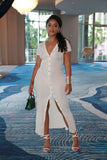 Women midi dress, Front button up dress, White dress, ivory dress, Sheer dress, Short sleeve dress