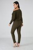 Brunch Rib Knit Jumpsuit