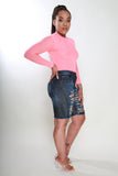 Bermuda Distressed Denim