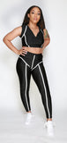 Raven Sport Pant Set (Black/White)