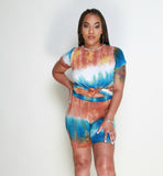 Sky Dye Short Set