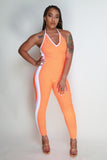 Bandage Stripe Jumpsuit